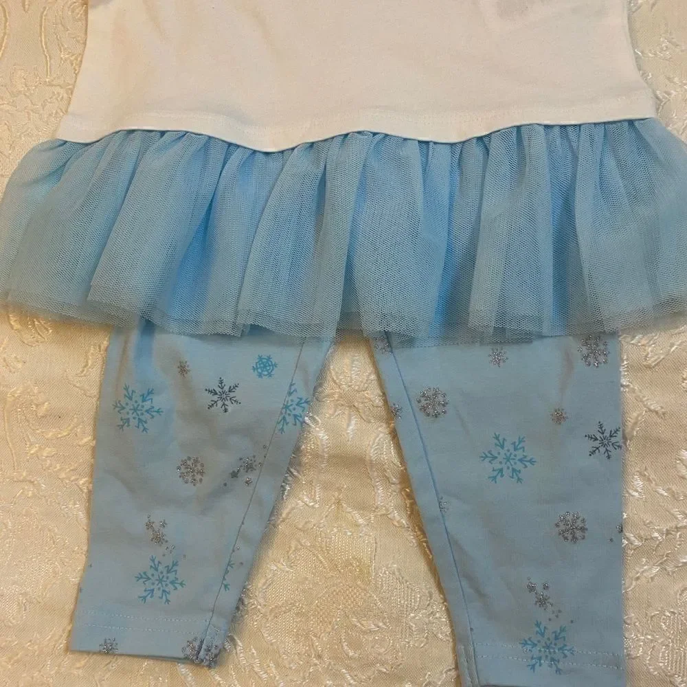 Carter’s 2 piece wish top & snowflake leggings set